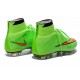 Nike Football Cleats Cheap 2014 Mercurial Superfly IV FG Green Hyper Punch