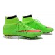 Nike Football Cleats Cheap 2014 Mercurial Superfly IV FG Green Hyper Punch