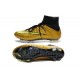 Nike Football Cleats Cheap 2014 Mercurial Superfly 4 FG Gold Black