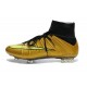 Nike Football Cleats Cheap 2014 Mercurial Superfly 4 FG Gold Black
