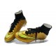Nike Football Cleats Cheap 2014 Mercurial Superfly 4 FG Gold Black
