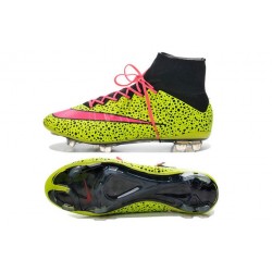 New 2014-2015 Nike Mercurial Superfly 4 FG ACC Fluorescence Yelow Safari Pink