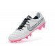 Nike Tiempo Legend V FG Firm Ground Football Boots White Pink Black