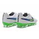 2015 White Green Nike Tiempo Legend V FG Firm Ground Football Boots