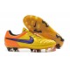 New 2015 Nike Tiempo Legend V FG ACC K-leather Cleats Laser Orange Violet