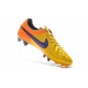 New 2015 Nike Tiempo Legend V FG ACC K-leather Cleats Laser Orange Violet