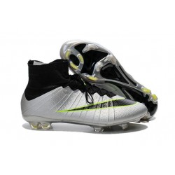 Nike Mercurial Superfly FG ACC 2015 New Men Soccer Cleats Silver Black Volt