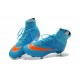 Nike Mercurial Superfly FG ACC 2015 New Men Soccer Cleats Blue Orange