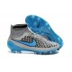 Top 2015 Men's Football Boots Nike Magista Obra FG With ACC Wolf Grey Turquoise Black