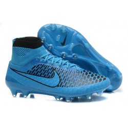Top 2015 Men's Football Boots Nike Magista Obra FG With ACC Turquoise Blue Black