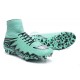 News 2015 Nike Hypervenom Phantom II FG Football Cleats Light Green Black Silver