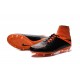 News 2015 Nike Hypervenom Phantom II FG Football Cleats Black Orange
