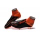News 2015 Nike Hypervenom Phantom II FG Football Cleats Black Orange