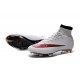 New Nike Mercurial Superfly Iv FG ACC Firm Ground Soccer Cleats White Red
