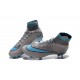New Nike Mercurial Superfly Iv FG ACC Firm Ground Soccer Cleats Grey Blue