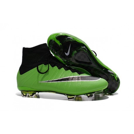 Nike Mercurial Superfly 4 FG Top Football Shoes in Green Black