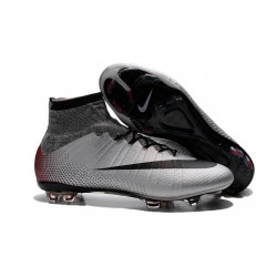 New Nike Mercurial Superfly CR7 Quinhentos Cristiano Ronaldo Cleats Silver Black Red