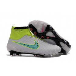 Soccer Cleats 2016 Mens Nike Magista Obra FG White Volt Green