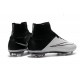 Nike 2016 Top Mercurial Superfly FG Soccer Boots Leather White Black