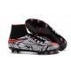 Nike 2016 Hypervenom Phantom II FG Neymar Black White Red Soccer Boots