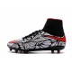 Nike 2016 Hypervenom Phantom II FG Neymar Black White Red Soccer Boots