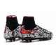 Nike 2016 Hypervenom Phantom II FG Neymar Black White Red Soccer Boots