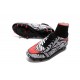 Nike 2016 Hypervenom Phantom II FG Neymar Black White Red Soccer Boots