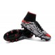 Nike 2016 Hypervenom Phantom II FG Neymar Black White Red Soccer Boots