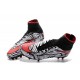 Nike 2016 Hypervenom Phantom II FG Neymar Black White Red Soccer Boots