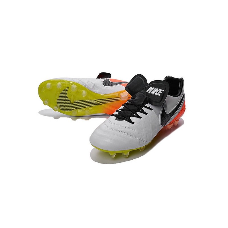 Mens Nike Tiempo Legend 6 FG ACC New Soccer Shoes White Orange Black