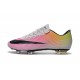 Cristiano Ronaldo Nike Mercurial Vapor X FG CR7 Cleats White Pink Black