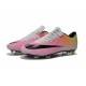 Cristiano Ronaldo Nike Mercurial Vapor X FG CR7 Cleats White Pink Black
