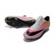 Cristiano Ronaldo Nike Mercurial Vapor X FG CR7 Cleats White Pink Black