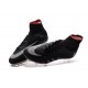 Nike 2016 Hypervenom Phantom II FG Neymar Jordan Black White Soccer Boots