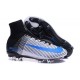 The Newest 2016 Nike Mercurial Superfly V FG ACC Boots Black White Blue