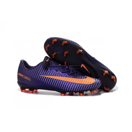 Nike Mercurial Vapor XI FG ACC New 2016 Soccer Cleats Purple Orange