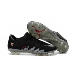 Nike Hypervenom Phinish Neymar x Jordan Soccer Cleats Black Silver