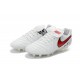 Mens Nike Tiempo Legend 6 FG ACC New Soccer Shoes White Red