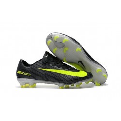 Nike Mercurial Vapor XI FG CR7 ACC New Soccer Cleats Black Yellow