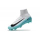 New 2017 Nike Mercurial Superfly V FG ACC Soccer Boots White Blue Black