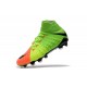 Nike Hypervenom Phantom III DF FG Firm Ground Boots Electric Green Orange Black