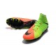 Nike Hypervenom Phantom III DF FG Firm Ground Boots Electric Green Orange Black