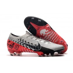 Nike Mercurial Vapor 13 Elite FG Firm Ground Neymar Chrome Black Red