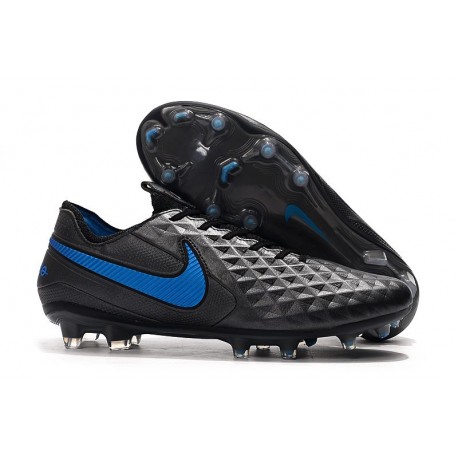 Nike Tiempo Legend 8 Elite FG Boot - Black Blue