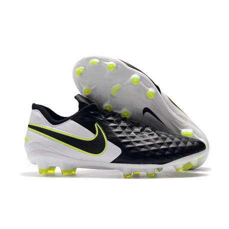 Nike Tiempo Legend 8 Elite FG Boot - Black White Volt
