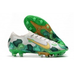Nike Mercurial Vapor Elite AG x Mbappé Vast Grey Gold Electro Green