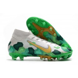 Nike Mercurial Superfly VII Elite AG x Mbappé Vast Grey Gold Electro Green