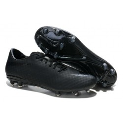Men Nike HyperVenom Phantom FG Firm Ground Soccer Cleats All Black