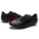 Men Nike HyperVenom Phantom FG Firm Ground Soccer Cleats Dark Charcoal Crimson Black