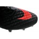Men Nike HyperVenom Phantom FG Firm Ground Soccer Cleats Dark Charcoal Crimson Black